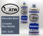 Preview: Mercedes-Benz, Cornetitie Blue Metallic, 228 / 5228: 400ml Sprühdose + 400ml Klarlack - Set, von ATW Autoteile West.